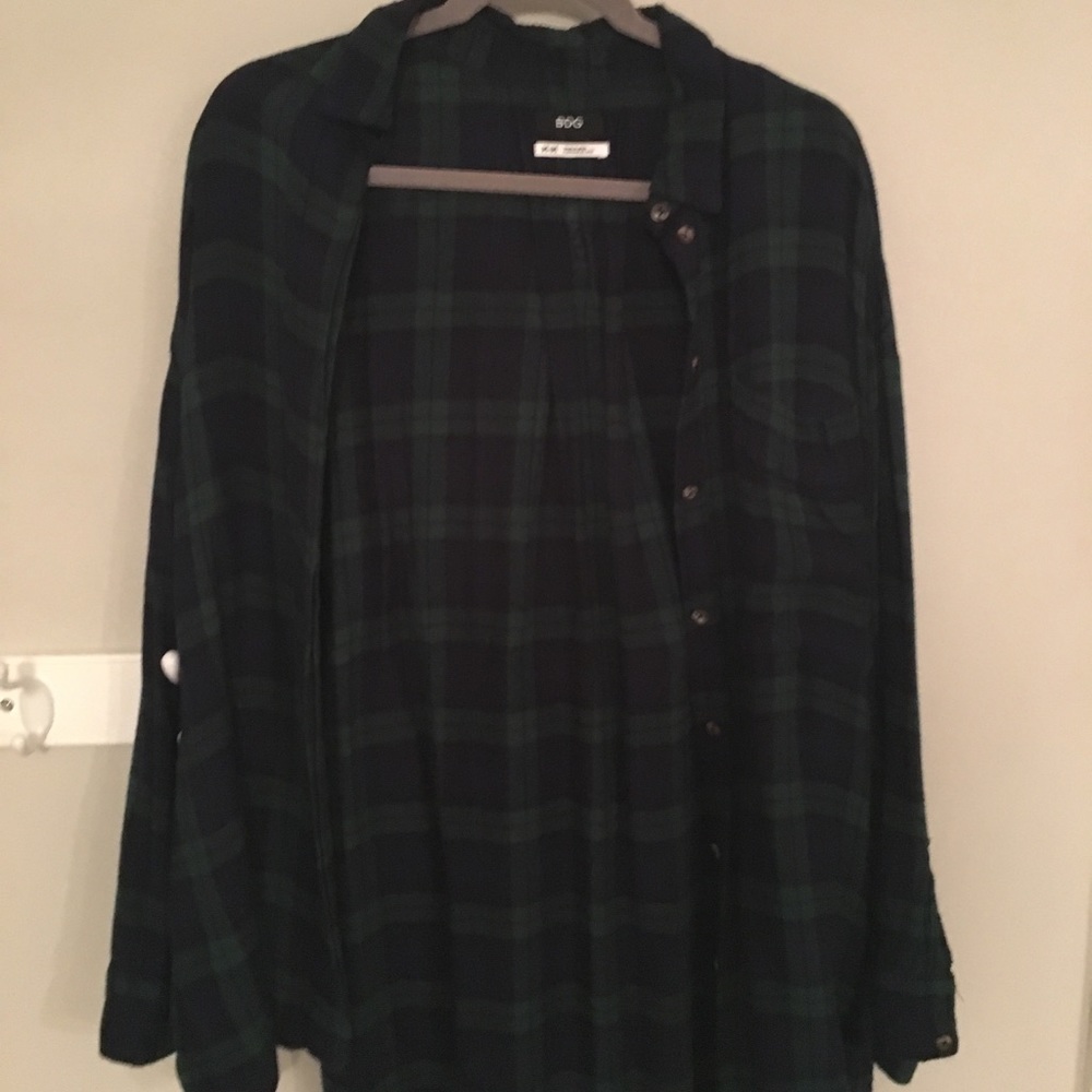 Olive/Navy Flannel
